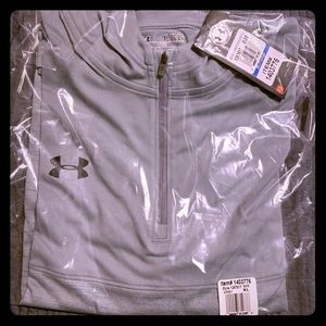 NWT Under Armour Tech 1/4 Zip Pullover Hoodie Gray